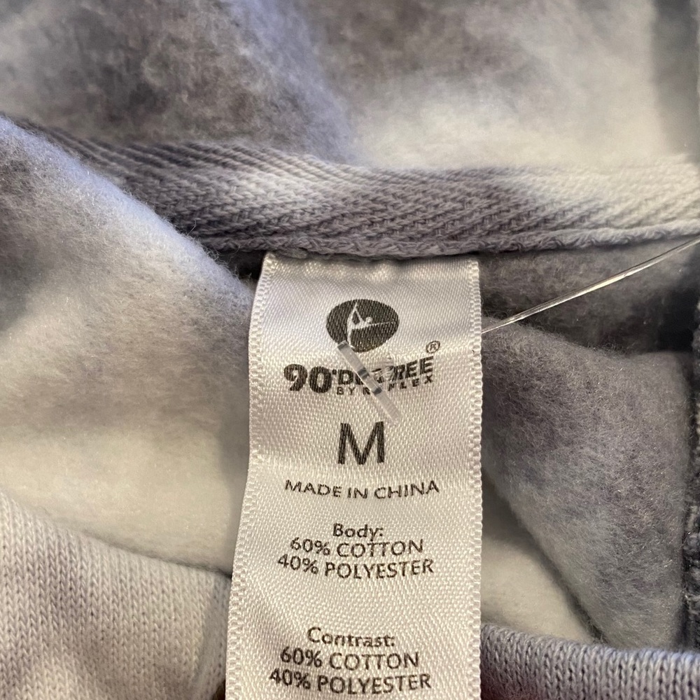 NWT Tie Dye Cropped Hoodie Sweatshirt - Indigo - Picture 8 of 10